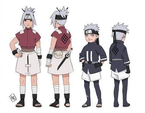 rin and hiruzen re-do by radrabbiitt Naruto Character Creator, Hatake Clan, Yakuza Anime, Naruto Clothing, Naruto Oc Characters, Naruto Teams, Anime Ninja, Naruto Oc, Naruto Girls