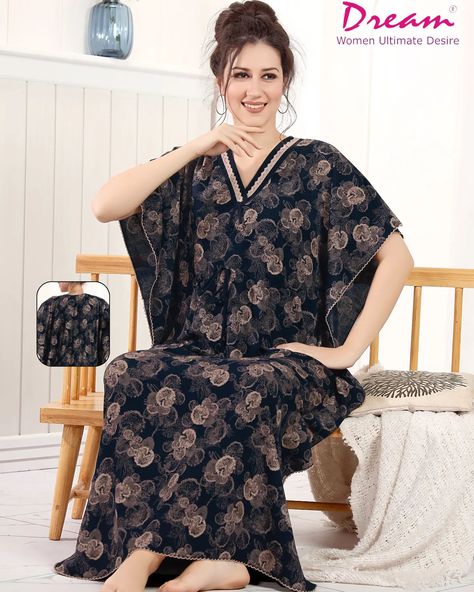 Curious about the most comfortable nighty ever? 🧐 Look no further! Our kaftan nighty is here to make your nights unforgettable. Slip into one and see for yours #dreamwomenultimatedesire #nightwear, #nightsuit, #nightsuits, #nightdress, #nightwears, #sleepwear, #nightsuitforgirls, #nightsuitsets, #nightgown, #pyjamas, #nightsuitswag, #nightsuitlove, #nighty, #pjs, #nightwearforwomen [Summer outfit, cool, new collection, floral ] Kaftan Nighty, Outfit Cool, Night Suit, Women Nightwear, Summer Outfit, Night Dress, Nightwear, Night Gown, New Collection