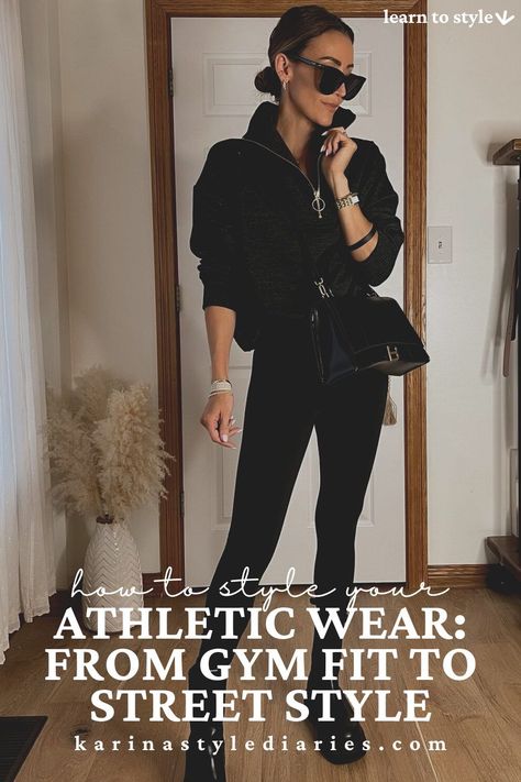 Gym To Dinner Outfit, How To Style Gym Clothes, How To Style Workout Clothes, Athleisure Looks Women, Bougie Athleisure, Sport Events Outfits, Muscular Woman Outfit Ideas, How To Wear Athleisure Fashion, Athleisure Date Night Outfit