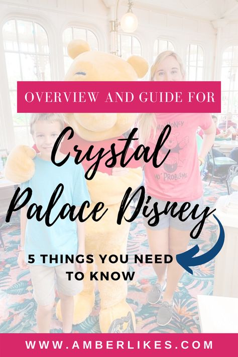 Looking to visit the Crystal Palace Disney? Be sure to see our overview and guide before you book your reservation while you're at Disney World. Crystal Palace Disney, Magic Kingdom Food, Dining At Disney World, Disney Dining Reservations, The Crystal Palace, Disney World Packing, Disney World Food, Disney Snacks, Disney Vacation Club