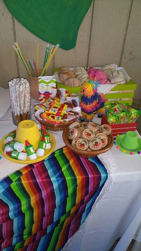 Fiesta baby shower candy table Fiesta Theme Party Candy Table, Fiesta Party Dessert Table, Mexican Party Candy Table, Fiesta Treat Table, Fiesta Desert Table, Coco Birthday Party Decorations, Senor Or Senorita Gender Reveal Ideas, Mexican Theme Baby Shower Ideas For Girl, Mexican Theme Baby Shower Ideas For Boy