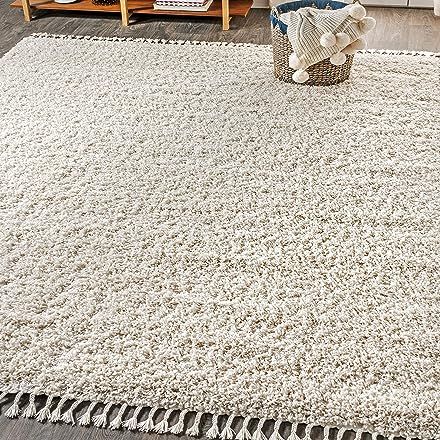 Amazon.com Shopping Cart Off White Shag Rug, Boho Shag Rug Living Rooms, Solid Shag Rug Living Rooms, Shag Rug Boho, Boho Rug Soft, Boho Rug Teen Room, Cozy Shag Rug Living Rooms, Best Textured Rug Area Plush, Sectional With Shag Rug