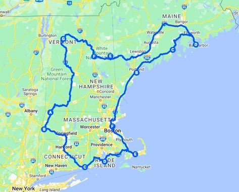 New England Road Trip Map, Road Trip New England, Northeast Road Trip Summer, North East Road Trip U.s. States, England Road Trip Itinerary, Northeast Road Trip, Georgia Harrison, Vermont Trip, New England Trip