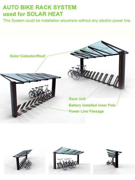 Bike Rack Design, Bicycle Rack Design, Bike Parking Design, Hotel Project Architecture, Bicycle Parking Design, Product Sketching, Cycle Stand, Solar Heat, Bike Packing