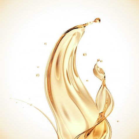 Oil Splash, Splash Images, Water Nature, Photo Gold, Gold Water, Texture Photography, Floral Border Design, Beauty Products Photography, Glowing Makeup