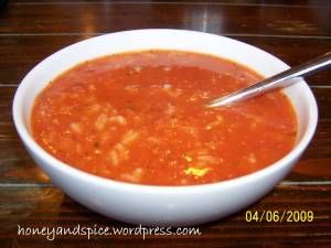 Tomato & Rice Soup Tomato Rice Soup, Chicken Soup Recipes Easy, Campbells Recipes, Good Soup, Stew And Dumplings, Tomato Soup Easy, Rice Soup Recipes, Tomato Soup Recipe, Canned Tomato Soup