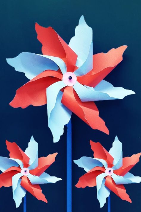 How to make a Paper Windmill for Kids - Best Windmill making Tutorial - Easy instruction. Origami Paper Craft Windmill. #Windmill #Origami #Craft Paper Windmill For Kids, Craft Windmill, Windmill Diy, Paper Windmill, Diy Pinwheel, Origami Paper Craft, Origami Paper, Paper Craft, Origami