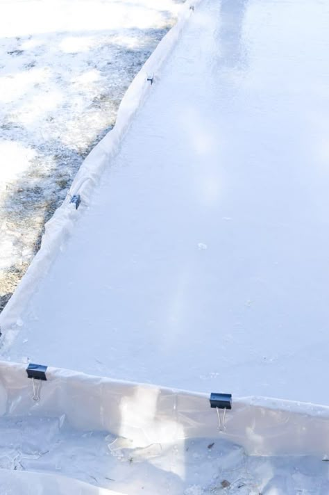 Hockey Rink Backyard, Diy Outdoor Ice Rink, Home Ice Rink, Diy Outdoor Rink, Diy Ice Rink Cheap, Homemade Ice Rink, Diy Ice Rink Backyard, Diy Skating Rink, Ice Rink Backyard