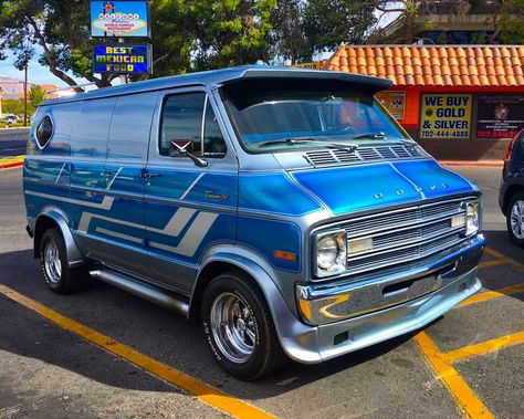 Custom 70's Dodge van Dodge Van 70s, Dodge Van For Sale, Custom Vans For Sale, Dodge Tradesman, Vans Painted, Chevrolet Van, Ram Van, Old School Vans, Dodge Van