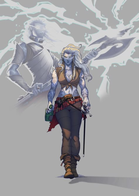 Water Genasi Cleric, Genasi Barbarian, Air Genasi, Water Genasi, D D Races, Female Character Concept, Dungeons And Dragons Characters, Dnd Art, Dungeons And Dragons Homebrew