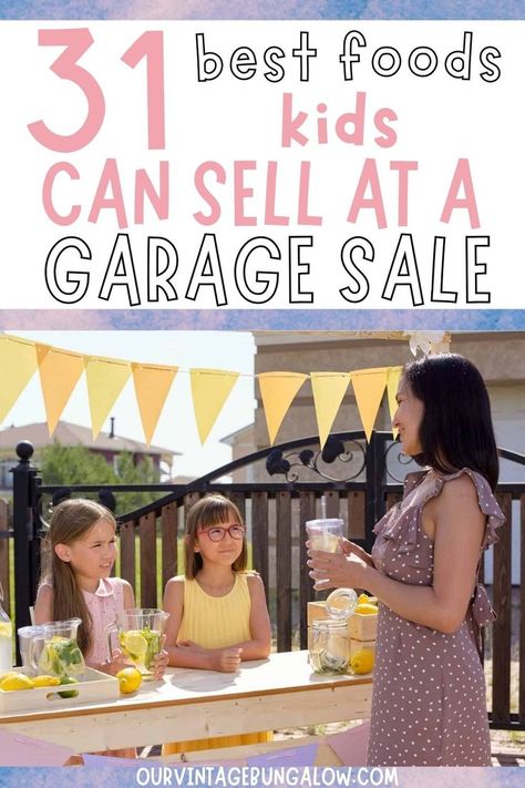 Yard Sale Snacks To Sell, Garage Sale Snacks, Things To Sell At A Garage Sale, Yard Sale Foods To Sell, How To Prepare For A Yard Sale, What To Sell At A Garage Sale, What To Sell At A Yard Sale, Garage Sale Food Stand Ideas, Garage Sale Ideas