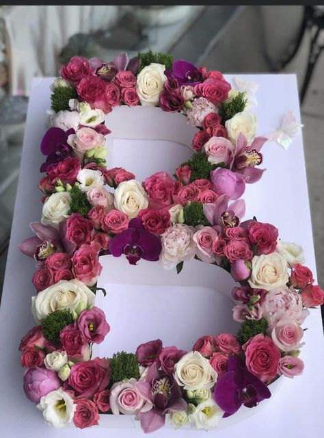 Customizable letter available at our shop #pink #flower #flowers #floralarrangement #flowerarrangement #flowerletter #floralletter Number Flower Arrangement, Letter Flower Arrangement, Wedding Letters, Fresh Flower Delivery, Wedding Scene, Flower Letters, Flower Names, Floral Letters, Local Florist