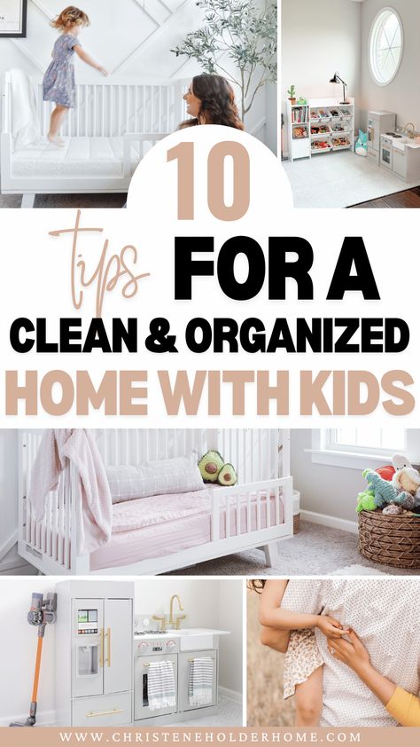 Struggling to keep your home clean and organized with kids around? Check out these 10 practical tips to maintain a tidy and clutter-free home, even with little ones! Pin now for a stress-free home! Home Organization With Kids, Organizing Toddler Room, Kid Organization Ideas, Kids Organization Ideas, Dresser Top Organization, Clean And Organized Home, Organizing Small Home, Top Of Dresser, Small House Organization