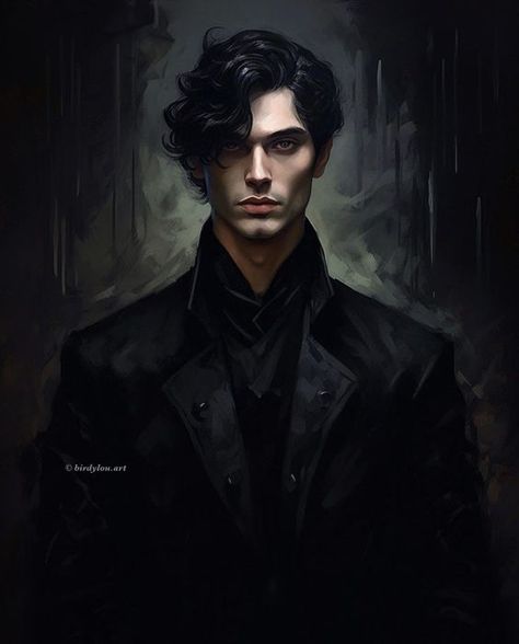 Black Hair Pale Skin, Male Vampire, Dark Haired Men, Male Elf, Hair Pale Skin, Grey Eyes, Short Dark Hair, The Darkling, Novel Characters