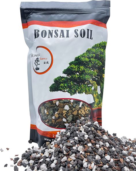 Amazon.com : Bonsai Soil All Purpose Mix | Fast Draining Pre Blend Plant | Pumice, Lava, Calcined Clay and Pine Bark ● Potting Pre Mixed Bonsai Plant Soil Mixture by The Bonsai Supply (2 Quart Bag) : Patio, Lawn & Garden Bonsai Soil, Humic Acid, Fulvic Acid, Succulent Soil, Landscaping Supplies, Bonsai Plants, Bonsai Garden, Growing Tree, Potting Soil