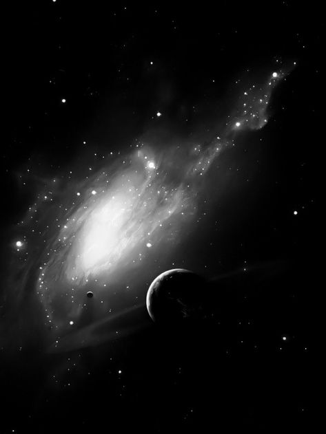 Space Icons, Space Aesthetic, Night Sky Photography, Black And White Stars, The Moon Is Beautiful, Aesthetic Space, Mood Instagram, Look At The Stars, Black And White Aesthetic