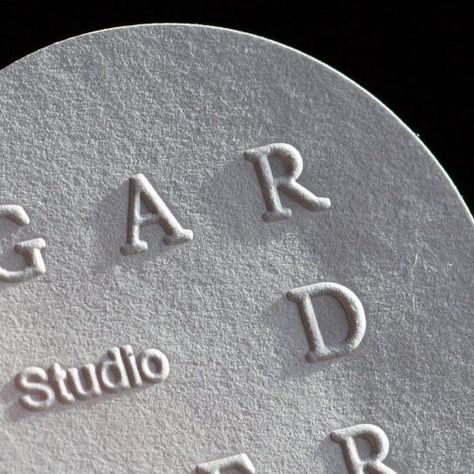 Jot Press on Instagram: "Crisp blind emboss labels/stickers for @studiogardner designed by @madelin_kate ⚪️ Paper: Colorplan Pale Grey Finish: Blind emboss #jotpress #blindemboss #colorplan" Studio Brand Identity, Blind Emboss, Love Fonts, Graphic Communication, Communication Design, Design Packaging, Embossed Logo, Round Stickers, Paper Texture