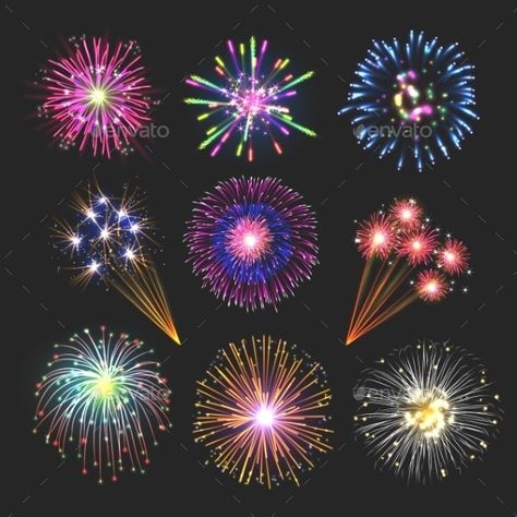 Firework Tattoo, How To Draw Fireworks, Fireworks Cake, Firework Painting, Fireworks Images, Buy Fireworks, Fireworks Art, Fireworks Design, New Year Art