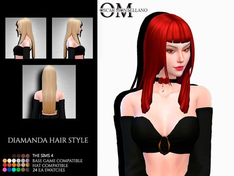 Sims 4 Micro Bangs Hair, Goth Hair Cc Sims 4, Fatal Frame Sims 4 Cc, Sims 4 Goth Eyeliner, Emo Sims4 Cc, Sims 4 Hair Streaks Cc, Sims 4 Gothic Hair, Micro Bangs Sims 4 Cc, Sims 4 Vampire Hair Cc