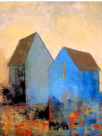 England Landscape, Barn Painting, Cottage Art, Abstract Art Landscape, Abstract Landscape Painting, Pastel Art, 그림 그리기, Abstract Landscape, Abstract Art Painting