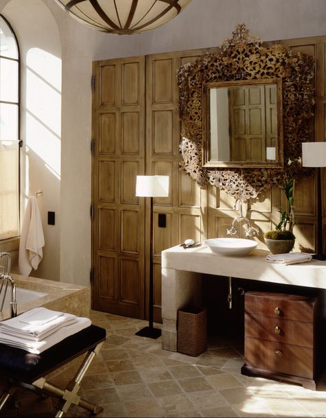 Bathroom Color Palette, Eclectic Bathroom, Rustic Bathrooms, Bathroom Color, Rustic Bathroom, Bath Design, Beautiful Bathrooms, Architectural Digest, Bathroom Renovations