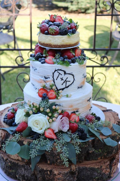 Aspen Tree Wedding, Cheesecake Buttercream, Cheesecake Wedding, Tree Wedding Cake, Cheesecake Wedding Cake, Wedding Cake Tree, Wedding Cheesecake, Wedding Cake Vanilla, Diy Wedding Planner