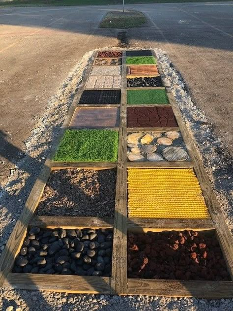 Sensory Path, Playground Landscaping, Outdoor Learning Spaces, Outdoor Play Spaces, Outdoor Play Areas, Diy Playground, Sensory Garden, Outdoor Play Area, Kids Outdoor Play