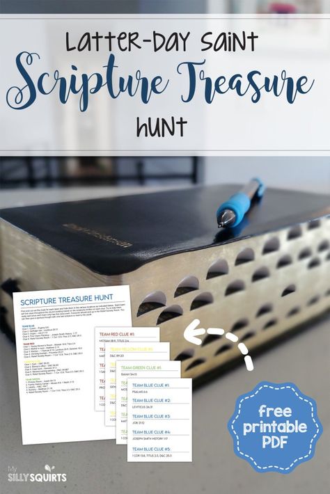 Scripture Treasure Hunt Lds, Lds Ym/yw Combined Activities, Lds Scavenger Hunt Mutual Activities, Lds Games For Youth, For The Strength Of Youth Activities, Scripture Scavenger Hunt Lds, Yw Activities Ideas, Book Of Mormon Scavenger Hunt, Lds Scavenger Hunt