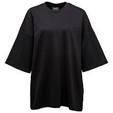 T Shirt Women Black, Roblox T Shirt For Black Skin, Black Boxy Fit T-shirt For Loungewear, Black Batwing Sleeve Tops For Loungewear, Oversized Black Drop Shoulder Top, Black Drop Shoulder Tops For Loungewear, Fall Fashion Staples, Puma Rihanna, Oversized Crewneck