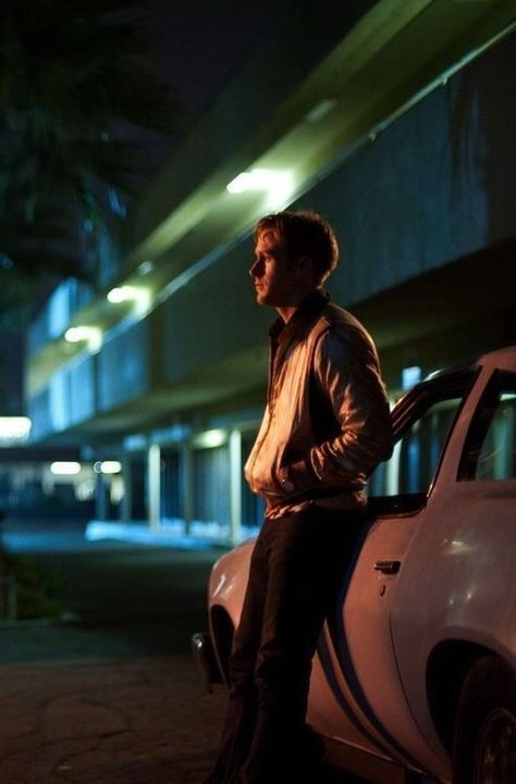 Drive (2011) - Ryan Gosling At Night, Drive, Film, Building, White