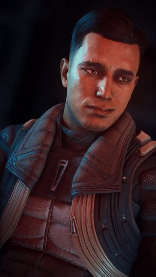 okay I seriously needed this one here! amazing gif by @starsandskies Reyes Vidal, Mass Effect Characters, Mass Effect 1, Alien Isolation, Vampire Masquerade, Mass Effect 3, Commander Shepard, Art Of Man, The Way He Looks