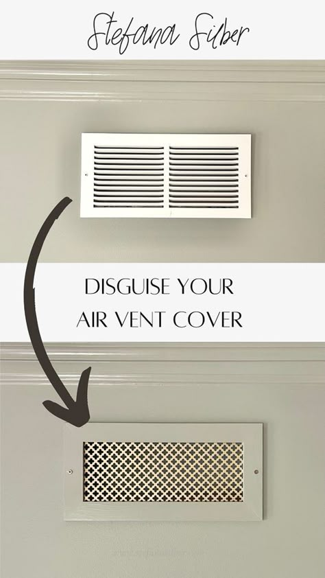 Air Return Cover, Ceiling Remodel, Wall Vents, Air Return, Room Refresh, Floor To Ceiling, Cozy Farmhouse, Updating House, Minimalist Designs