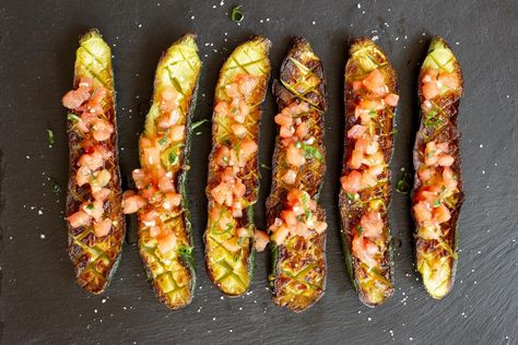 We Tried The Thomas Keller Zucchini and Now We Want to Pair It with Everything Thomas Keller Zucchini, Fresh Basil Recipes, Bruschetta Toppings, Roasted Zucchini, Roast Zucchini, Bake Sale Recipes, Thomas Keller, Basil Recipes, Recipes Fall