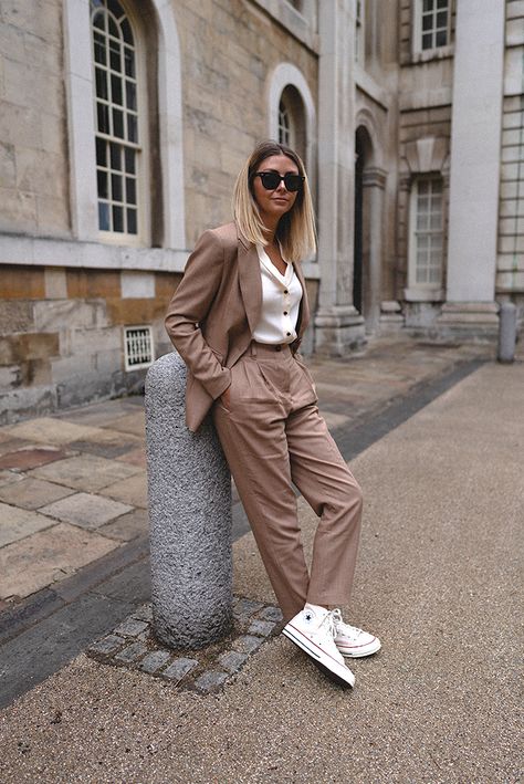 AD | Giuliva Heritage x H&M - Emma Hill Chuck 70 Outfit, Emma Hill, Chic Work Outfit, Trainers Outfit, Look Boho Chic, Winter Fashion Outfits Casual, Causal Outfits, Woman Suit Fashion, Outfits With Converse