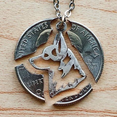 Rock Macrame, Pretty Objects, Cut Coin Jewelry, Pear Shaped Diamond Necklace, Christmas Gift Items, Dremel Projects, Custom Coins, Metalsmithing Jewelry, Diamond Solitaire Necklace