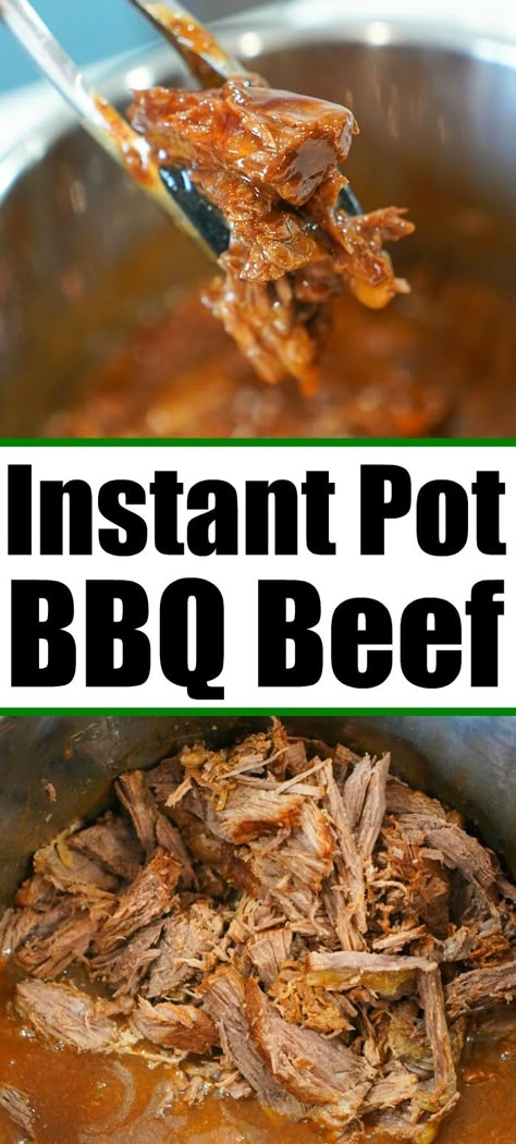 Instant Pot Bbq Beef, Rice For Dinner, Instapot Recipes Chicken, Beef Recipe Instant Pot, Chuck Roast Recipes, Bbq Roast, Healty Dinner, Beef Sliders, Roast Beef Recipes