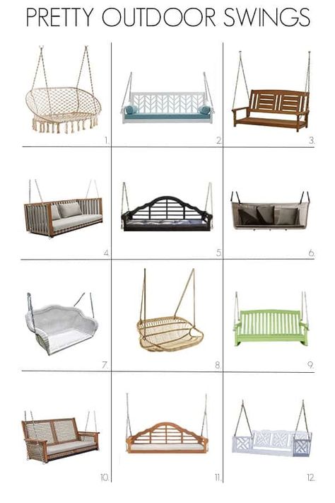 Outdoor Swings Ideas, Adult Swings Backyard, Adult Swing Set Diy, Outdoor Swings For Adults, Hanging Swings, Swing Set Plans, Garden Edge, Outdoor Swings, Swing Set Diy