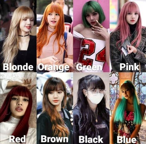 Follow please Blackpink Lisa Hair Color, Lisa Blackpink Hair, Lisa Hair Color, Blackpink Hair Color, Lisa Collage, Blackpink Hair, Short Hair Brown, Lisa Hair, Boosting Confidence