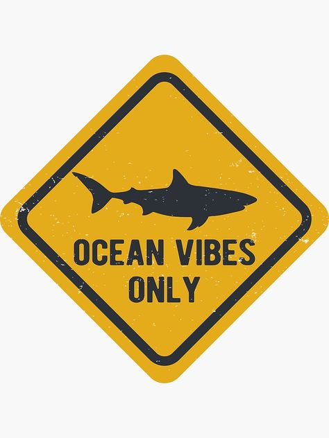 "Vintage Ocean Vibes" Sticker by TonySpencer | Redbubble Surf Stickers Vintage, Beach Stickers Aesthetic, Summer Stickers Aesthetic, Summer Stickers Printable, Stickers On Wall, Summer Vibes Stickers, Vintage Surf Posters, Beachy Stickers, Stickers Aesthetic Vintage