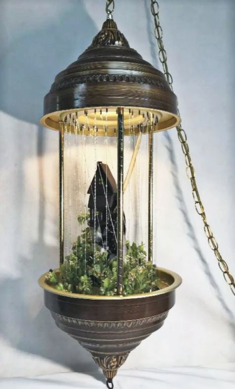 Water mill hanging rain oil lamp. We had this same one - loved it! Hanging Oil Lamp, Oil Rain Lamp, Rain Lamps Vintage, Raining Oil Lamp, Vintage Motion Lamps Waterfall, Good Day Gif, Rain Lamp, Water Lamp, Mermaid Lamp