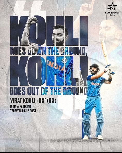 #viratkohli Virat Kohli Poster Design, Virat Kohli Wallpapers With Quotes, Virat Kohli Motivational Wallpapers, Cricket Poster Creative, Virat Kohli Poster, Cricket Posters, Cricket Images, Cricket Stump, Cricket Helmets