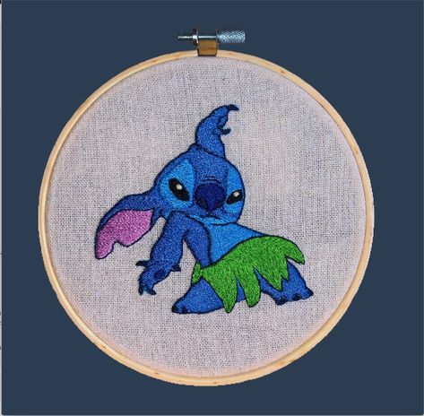 Stitch Embroidery #embroidery #embroider #disney #liloandstitch Disney Character Embroidery, Embroidery Patterns Disney, Embroidery Disney Designs, Hand Embroidery Disney, Stitch Embroidery Disney, Disney Embroidery Patterns, Lilo And Stitch Embroidery, Disney Embroidery Designs, Embroidery Disney