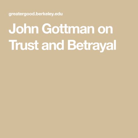 Gottman Marriage, John Gottman, Working Professional, Couples Therapy, Self Regulation, Psychology