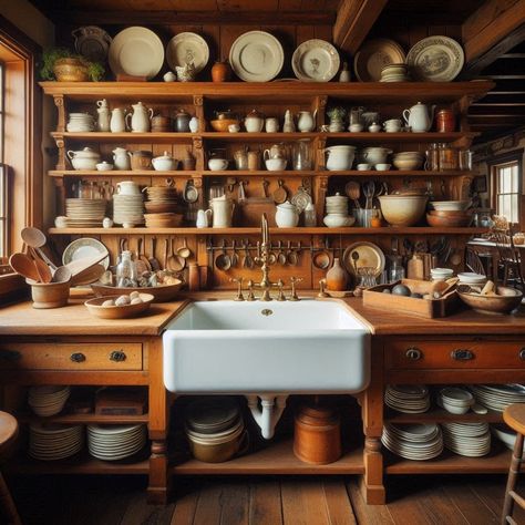 Victorian Kitchen 1880s Kitchen, Victorian Kitchen Ideas, 1910 Kitchen, Tiny Cottage Kitchen, Victorian Kitchens, Victorian Kitchen, Miniature Ideas, Tiny Cottage, Antique Kitchen