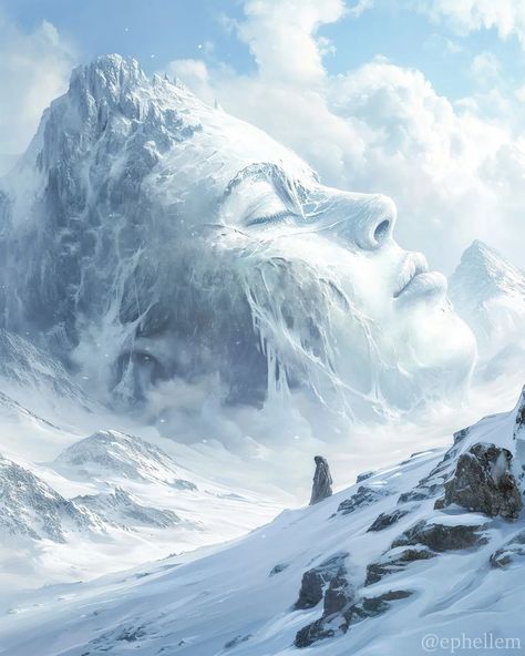 Of snow, blizzards and sleeping gods - a journey through the lands far in the North. 🌱 Created with Midjourney (AI). 🏰 Visit my… | Instagram Snow Planet, League Of Legends Yasuo, Snow Magic, Fantasy Winter, Snow Castle, Magic Snow, Scenery Art, Buried Treasure, Winter Frost