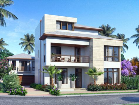 Miami Townhouse, Downtown House, Miami Homes, Modern Wood Doors, Tankless Hot Water Heater, Income Property, Miami Houses, Architectural Section, Wood Doors Interior