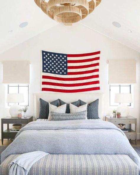 Our Top 10 Instagram Posts of 2021 — Scout & Nimble Newport Beach House, American Flag Decor, Dream Beach Houses, House Beach, Big Boy Room, Waterfront Homes, Flag Decor, Coastal Living, Boy Room