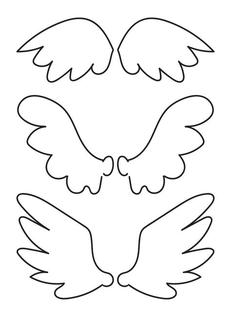 Printable Angel Wings Template Free Angel Wings Template, Angel Wing Template Free Printable, Angel Wing Template, Angel Template Free Printable, Angel Wings Template, Angel Template, Angel Printable, Wings Template, Angel Wing Crafts