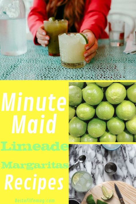 Minute Maid Limeade margarita recipes are easy to make and can be the star of the show for your party or cookout. Party Cocktail Recipes | Party Recipes | Summer Cocktail Recipes | BBQ Recipes | Summer Recipes | Margarita Recipes with Limeade | Lime Margarita Recipes #margaritas #recipes via @amybarseghian Classic Lime Margarita Recipe, Margaritas Recipes, Party Cocktail Recipes, Cocktail Recipes Party, Perfect Margarita Recipe, Limeade Margarita, Key Lime Margarita, Lime Margarita Recipe, Strawberry Limeade