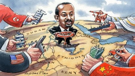 Ethiopia’s Nile mega-dam is changing dynamics in Horn of Africa | Financial Times Funny Cartoon Images, Operation Iraqi Freedom, Horn Of Africa, Charity Auction, Military Base, Financial Times, Iraq, Ethiopia, Saudi Arabia